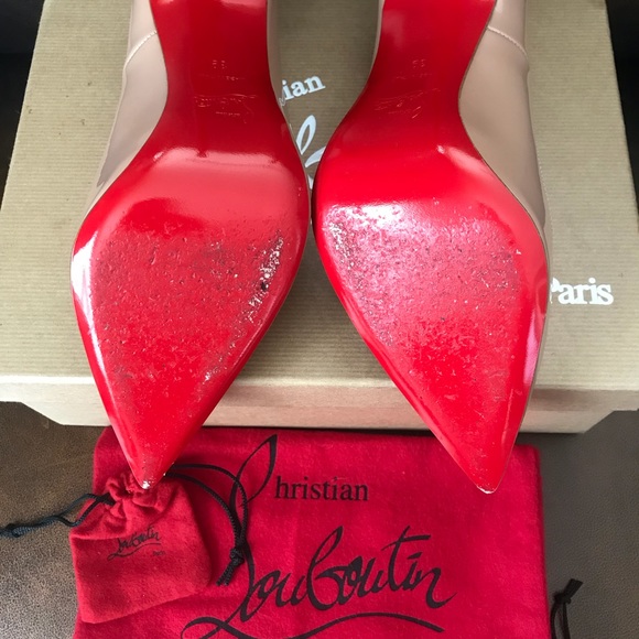 Christian Louboutin So Kate patent nude - Picture 5 of 8